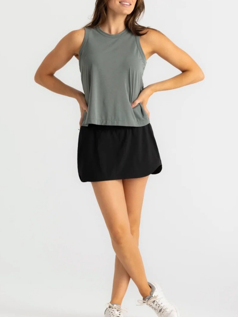 Women’s Free Fly Bamboo-Lined Active Breeze Skort - (Black) Small